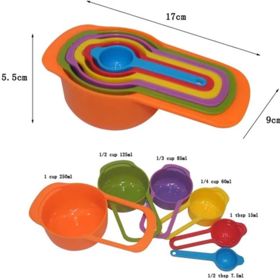 6 Pcs Measuring Cup