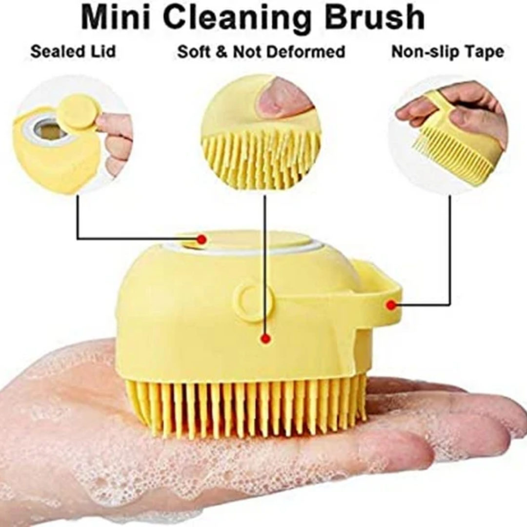 Silicone Bath Brush Soap Dispenser