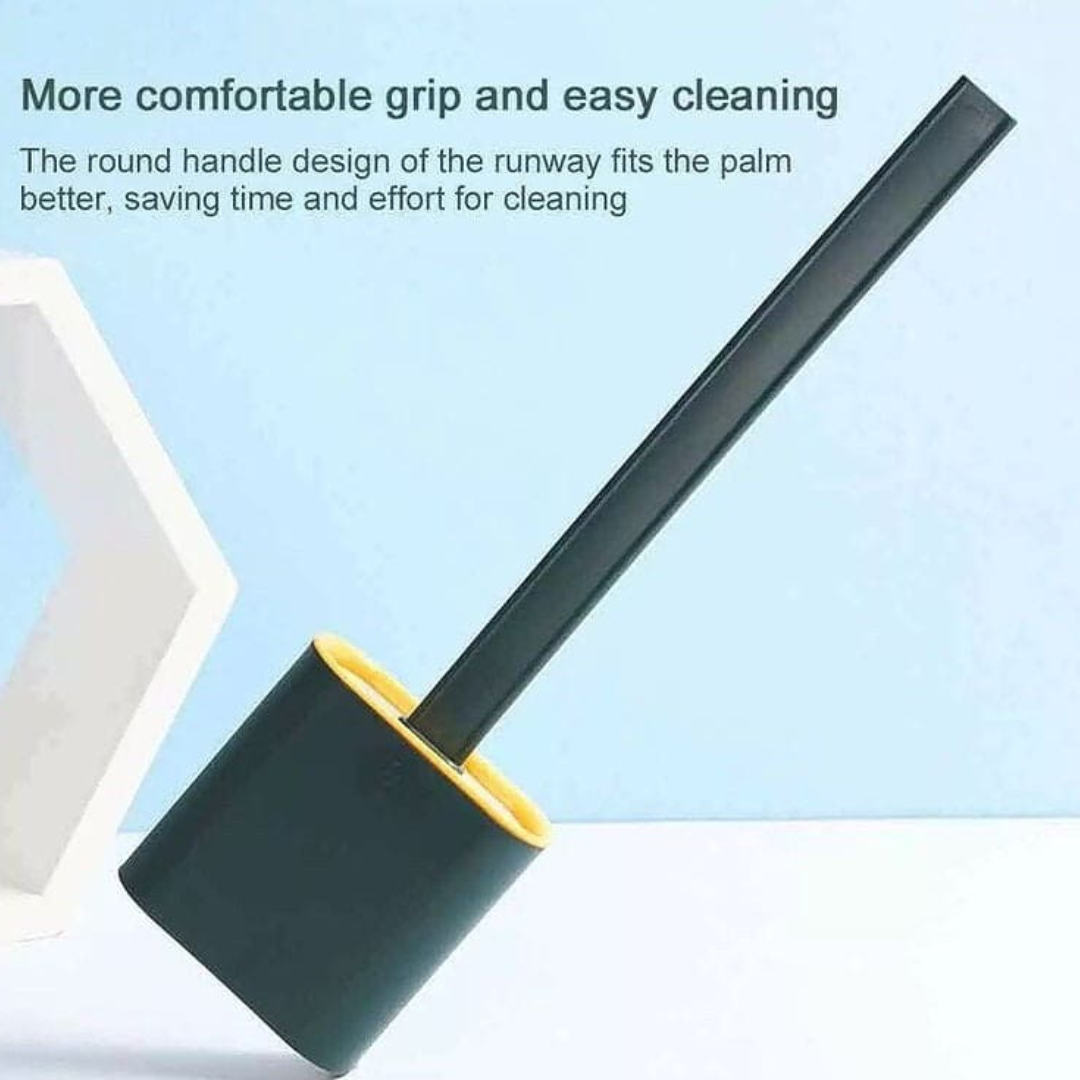 Silicon Toilet Brush With Leak Proof Brush Holder