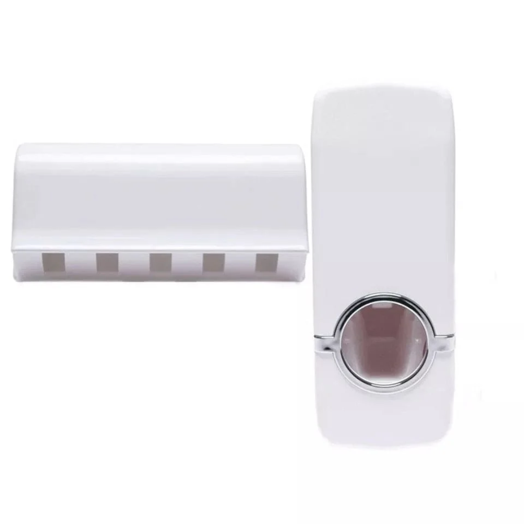 Toothpaste Dispenser Toothbrush Holder