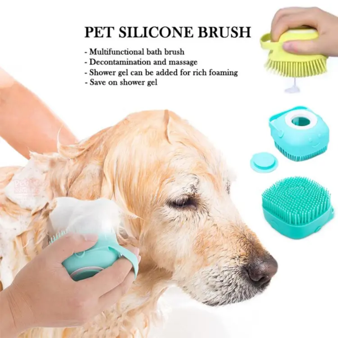 Silicone Bath Brush Soap Dispenser