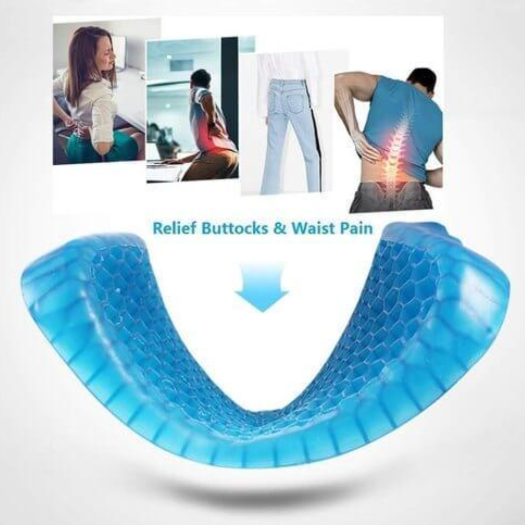 Egg Sitter Gel Cushion Absorb Pressure Support Back Pain Relief Silicon Gel Sitter