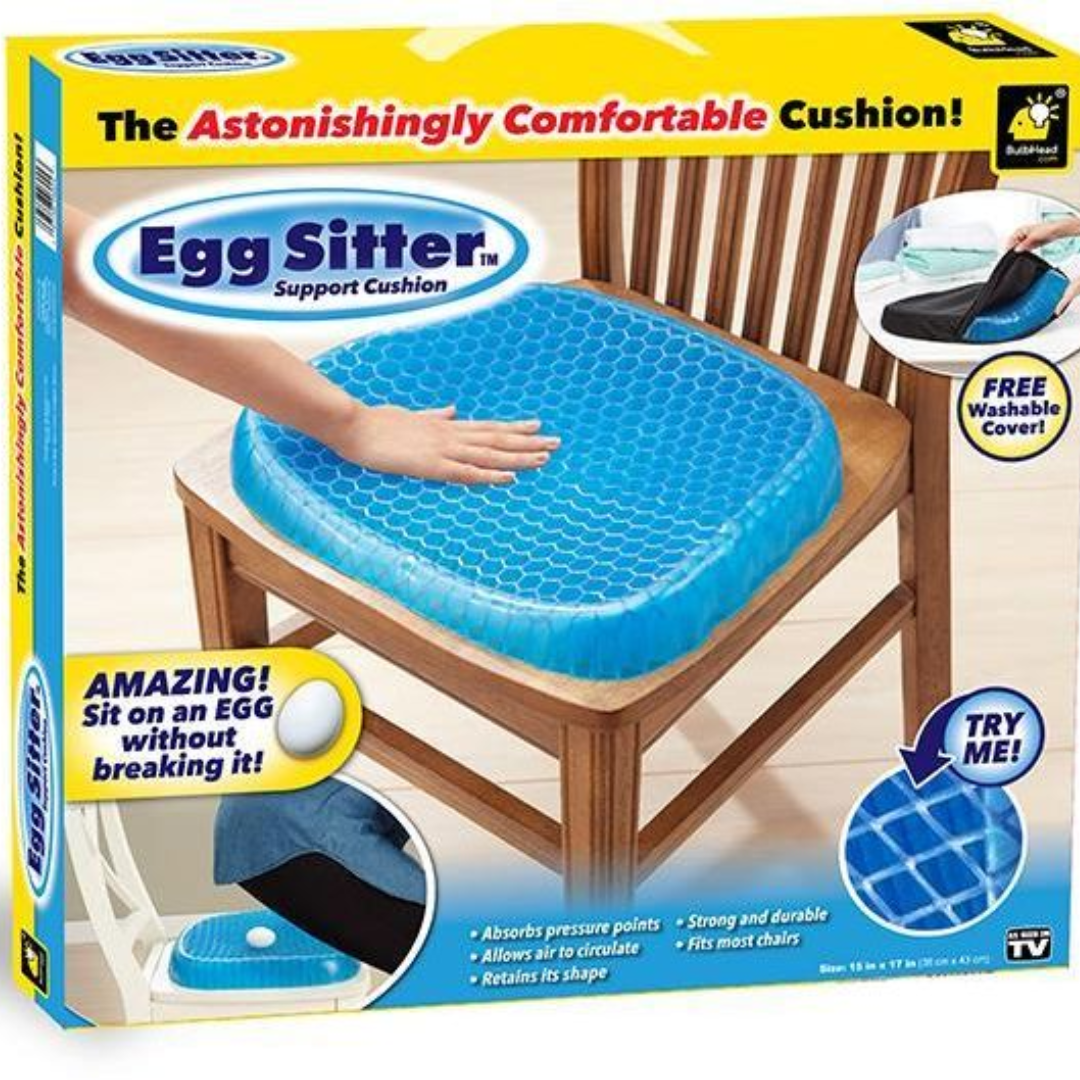 Egg Sitter Gel Cushion Absorb Pressure Support Back Pain Relief Silicon Gel Sitter