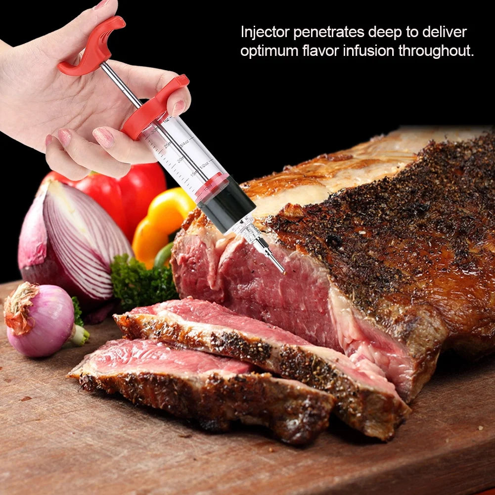 BBQ Broast Meat Chiken Marinade Injector, Flavor Seasoning Injector, Injector Chicken Flavor Sauces (FREE DELIVERY!!)