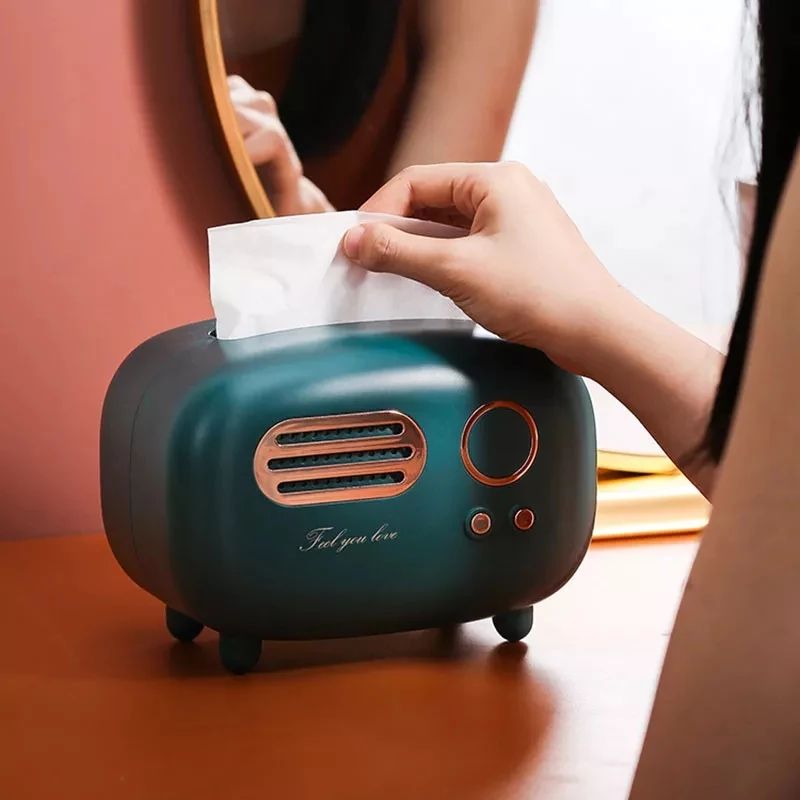 Retro Radio Style Tissue Box