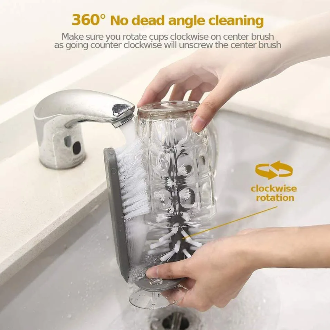 Double Sided Bristle Glass Washer