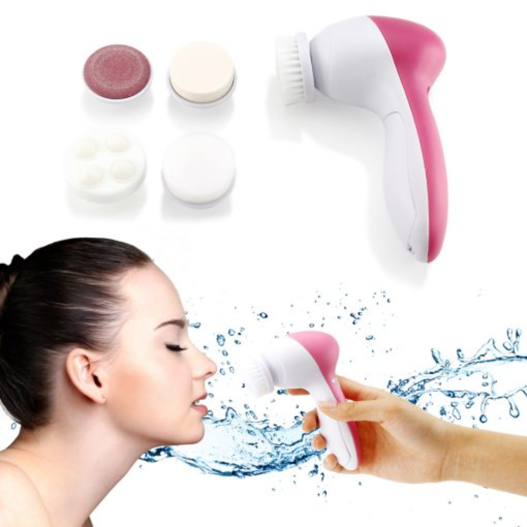 5 In 1 Facial Electric Cleanser Brush Massager