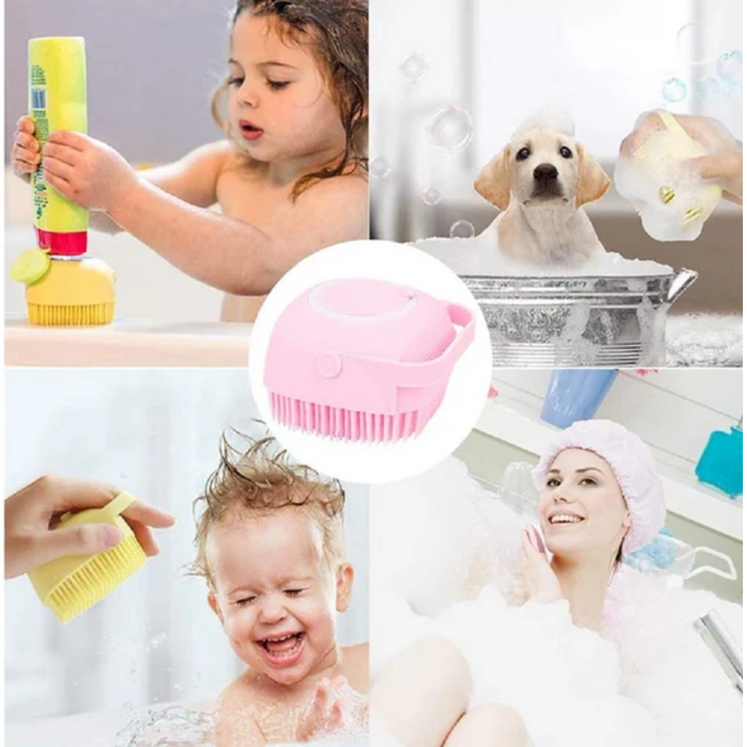 Silicone Bath Brush Soap Dispenser