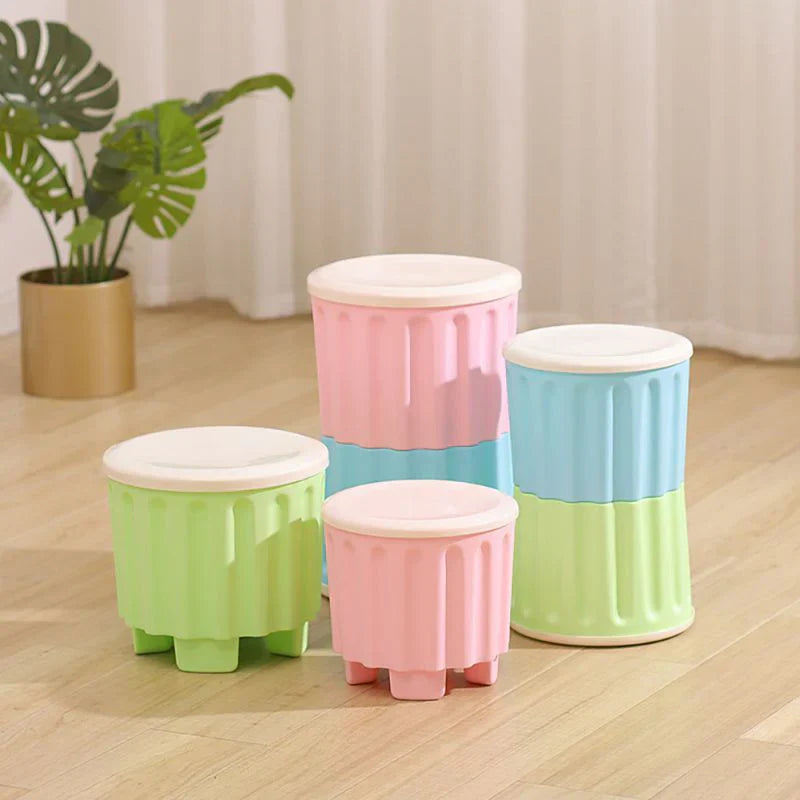 2 In 1 Multifunctional Storage Box With Stool - Brandable.PK