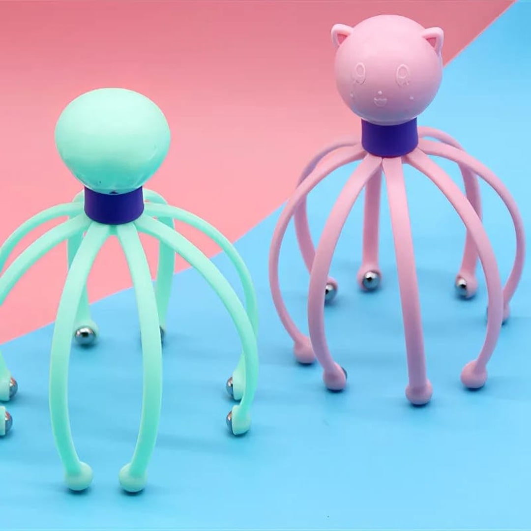 Octopus Shape Manual Head Scalp Massagers for Headache Relief