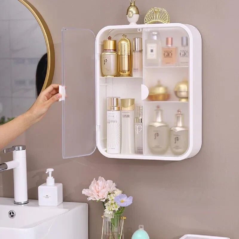Wall Mounted Bathroom Cosmetic Storage Organizer - Brandable.PK