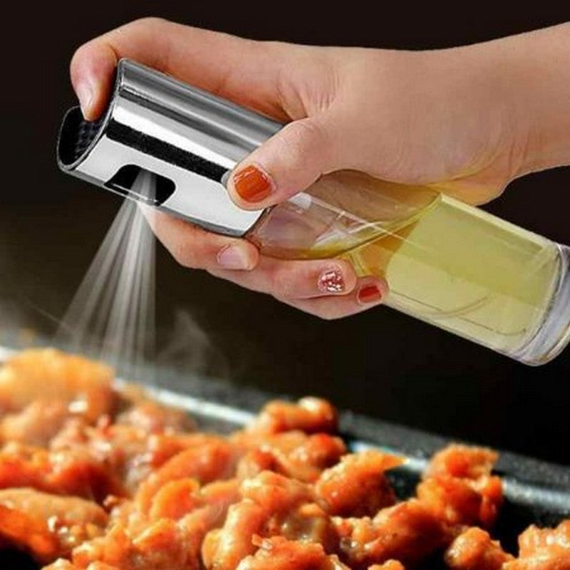 Stainless Steel Oil Spray Bottle 100ML - Brandable.PK