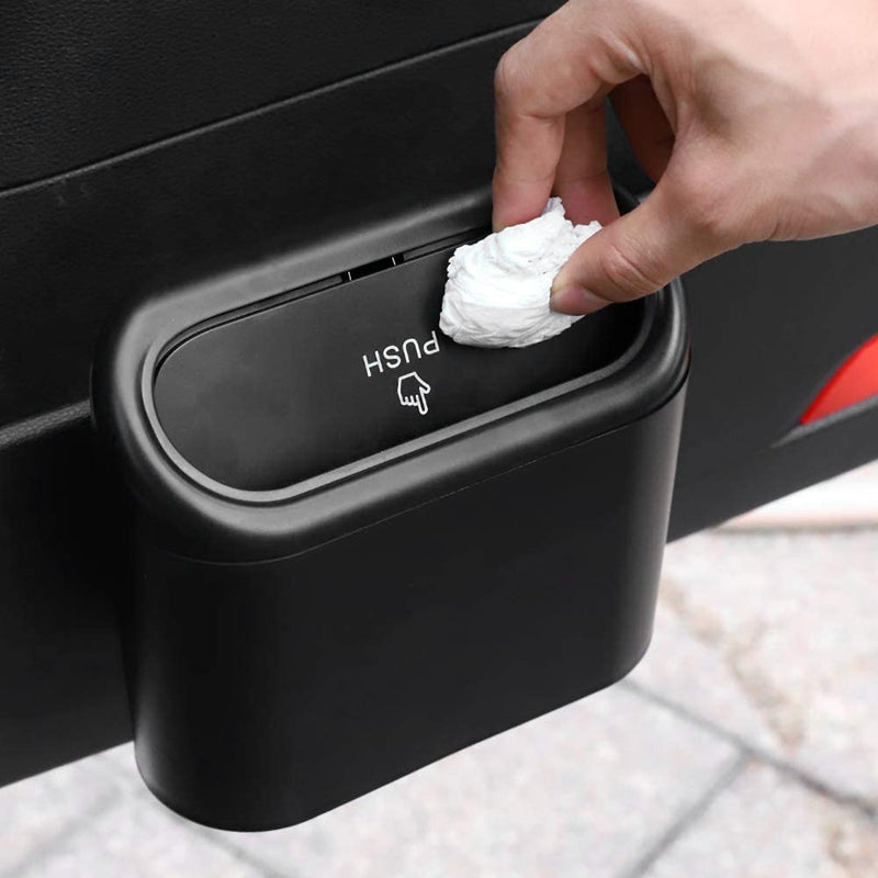 Car Trash Can with Lid - Brandable.PK